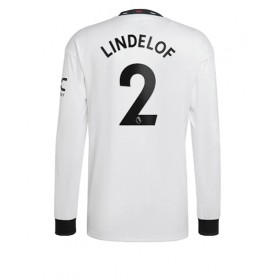 Herren Fußballbekleidung Manchester United Victor Lindelof #2 Auswärtstrikot 2022-23 Langarm